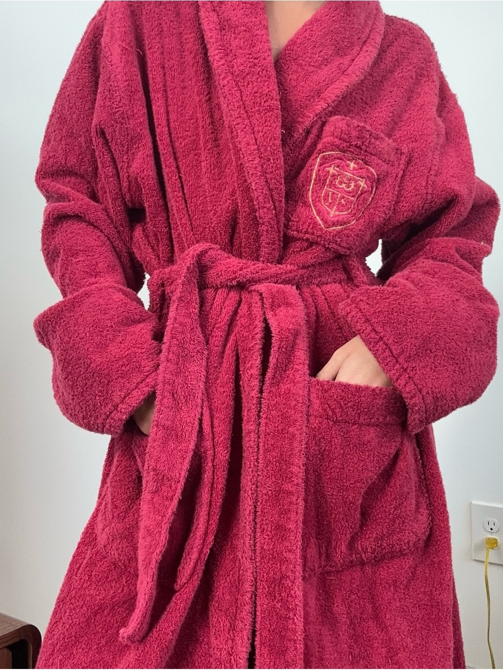 Victoria's Secret Plush Shawl-Collar Robe in Deep Raspberry - Picture 7 of 15